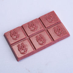 Strawberry fruit chocolate bar as a candy alternative