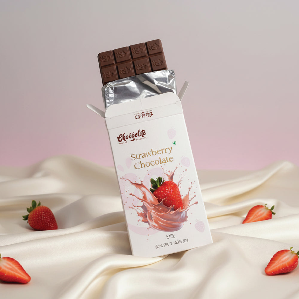Strawberry milk chocolate 35g