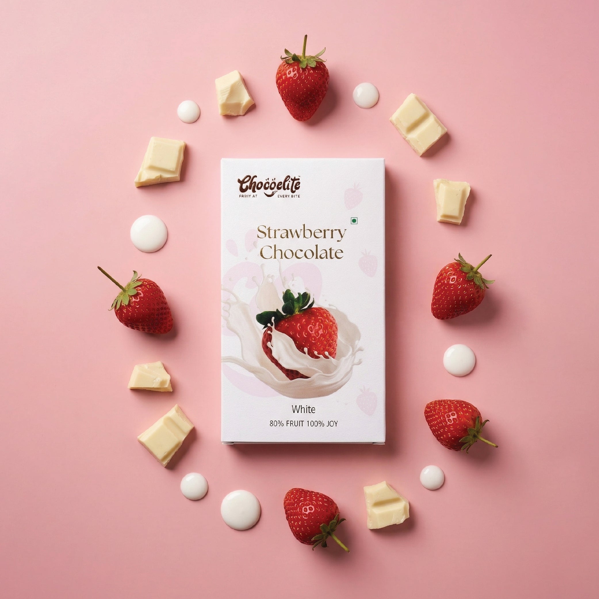 Strawberry white chocolate 75g