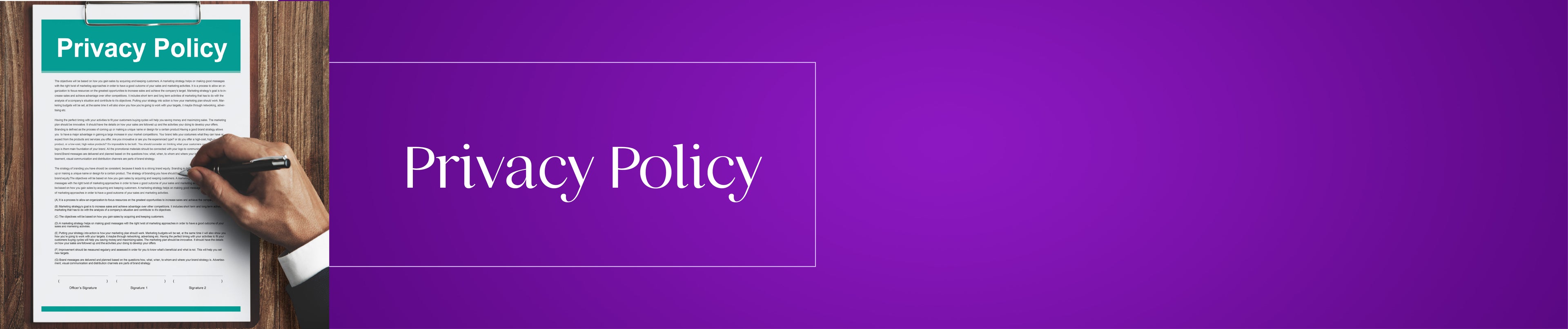 Privacy Policy'